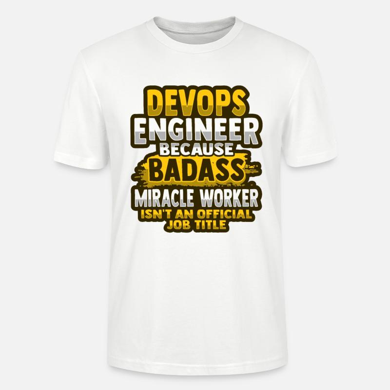 Devops Sys-Admin Developer - Stanley/Stella CRAFTER Unisex Organic T-Shirt - white