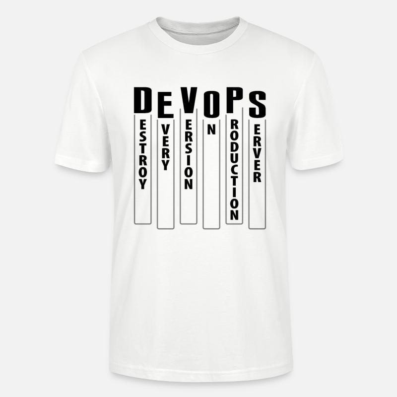 Devops Sys-Admin Developer - Stanley/Stella CRAFTER Unisex Organic T-Shirt - white