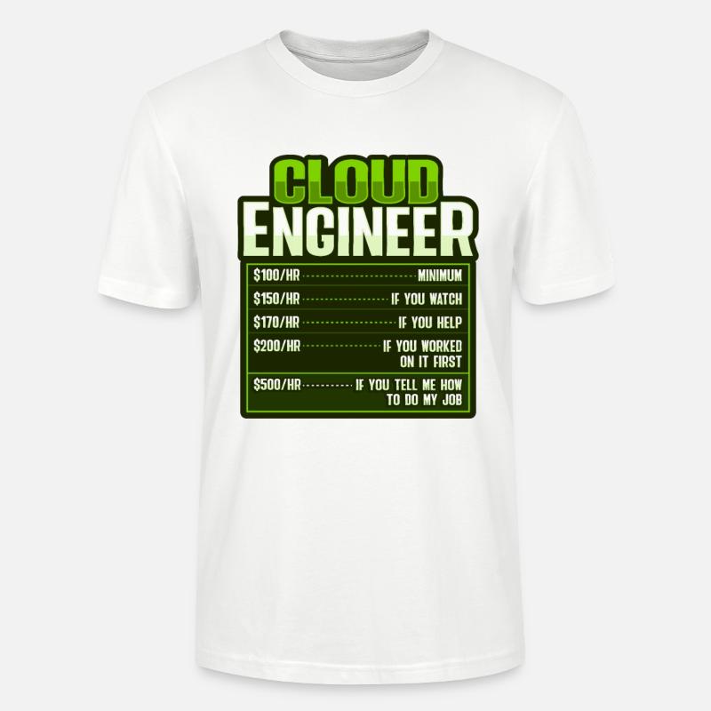 Cloud-Administrator Cloud-Devops - Stanley/Stella Unisex Bio-T-Shirt CRAFTER - Weiß