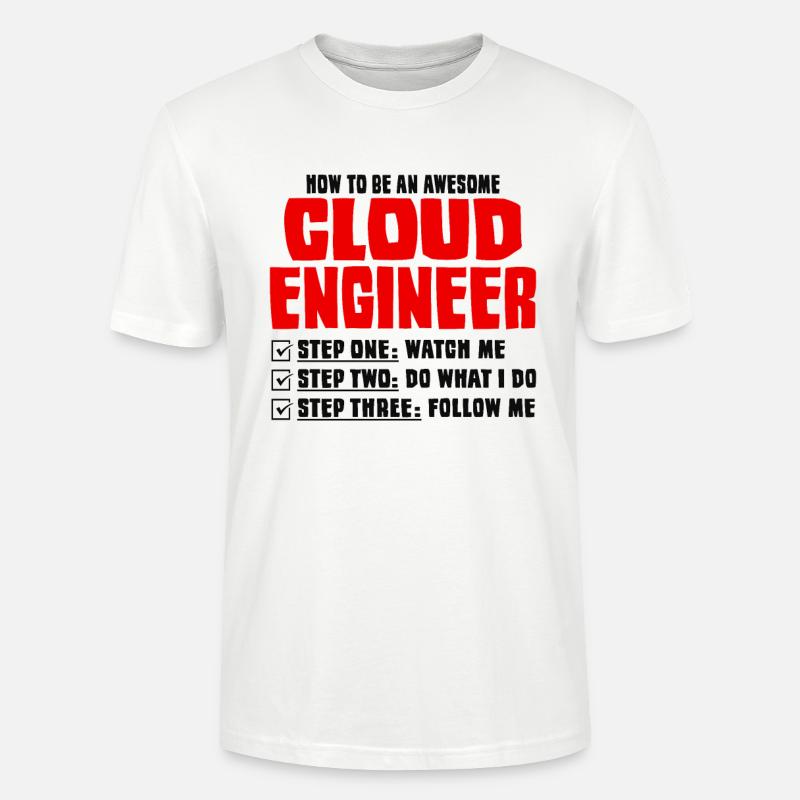 Cloud-Administrator Cloud-Devops - Stanley/Stella Unisex Bio-T-Shirt CRAFTER - Weiß
