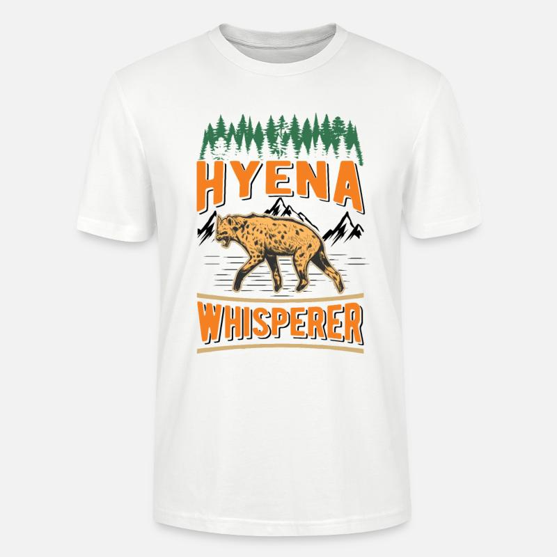 Hyänen Flüsterer Erdwolf Hyena - Stanley/Stella Unisex Bio-T-Shirt CRAFTER - Weiß