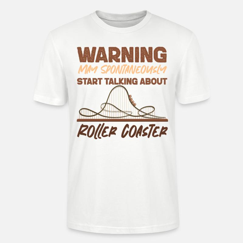 Roller Coaster Warning May - Stanley/Stella Unisex Bio-T-Shirt CRAFTER - Weiß