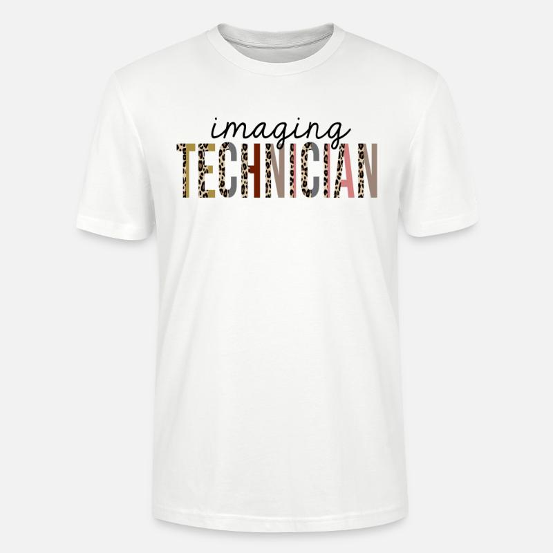 Imaging Techniker Leopard Print Lustig - Stanley/Stella Unisex Bio-T-Shirt CRAFTER - Weiß