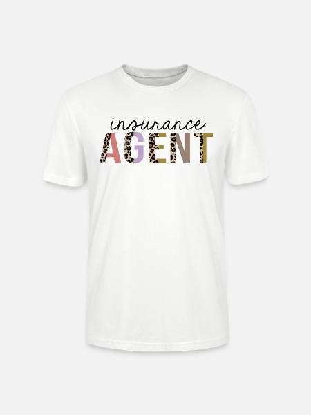 Versicherungsagent Leopard Print Lustig - Stanley/Stella Unisex Bio-T-Shirt CRAFTER - Weiß