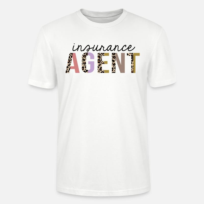 Versicherungsagent Leopard Print Lustig - Stanley/Stella Unisex Bio-T-Shirt CRAFTER - Weiß