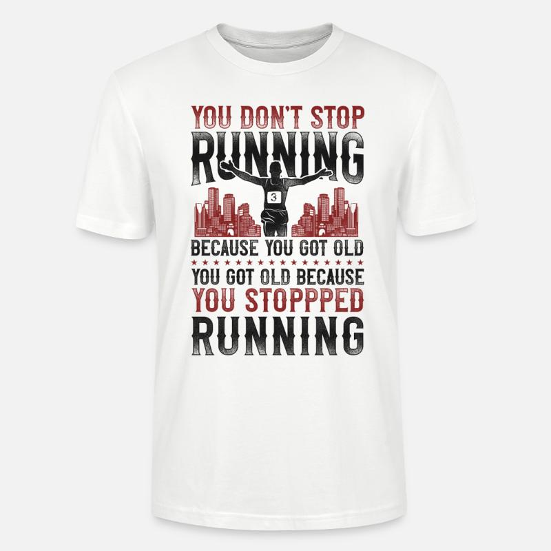Running Runner Half Marathon - Stanley/Stella Unisex Bio-T-Shirt CRAFTER - Weiß