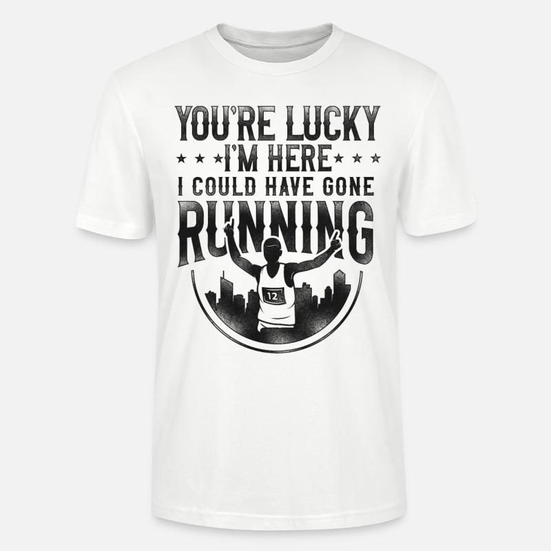 Running Runner Half Marathon - Stanley/Stella Unisex Bio-T-Shirt CRAFTER - Weiß