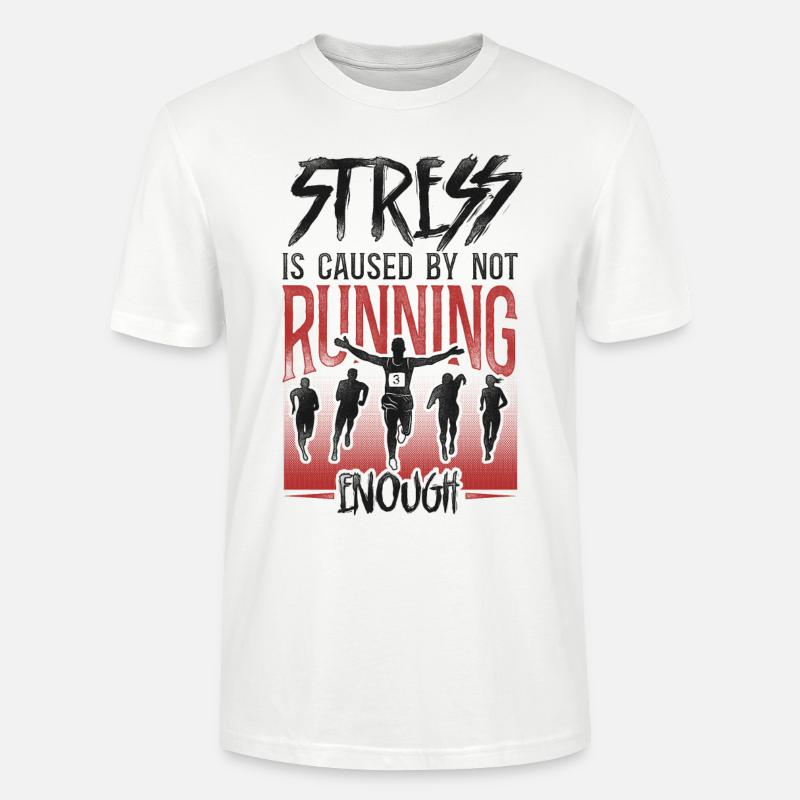 Running Runner Half Marathon - Stanley/Stella Unisex Bio-T-Shirt CRAFTER - Weiß