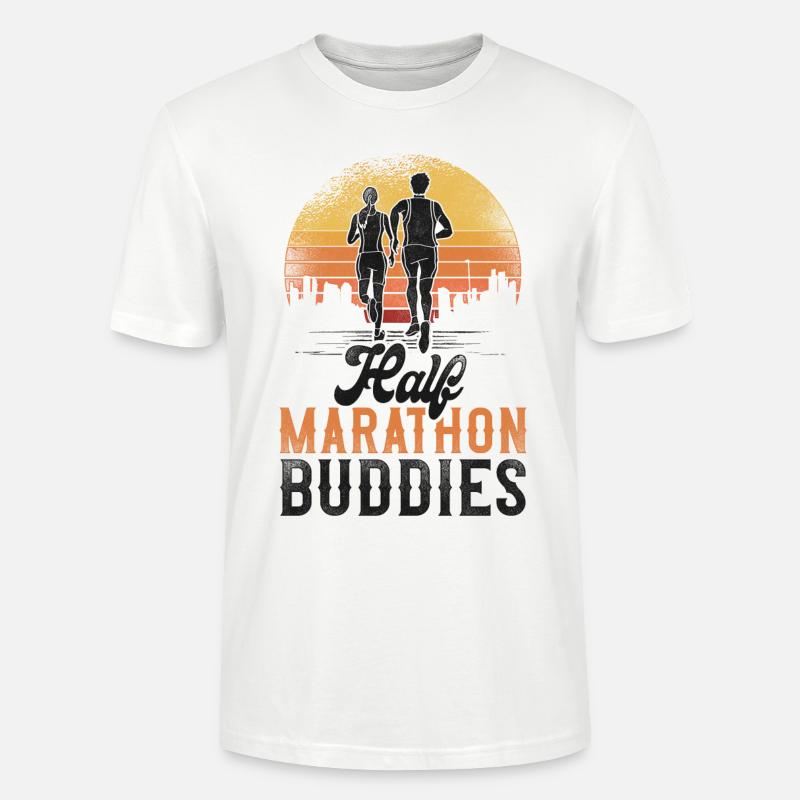 Running Runner Half Marathon - Stanley/Stella Unisex Bio-T-Shirt CRAFTER - Weiß