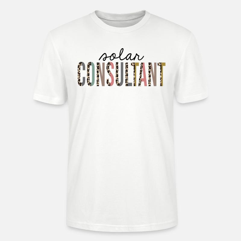 Solarberater Leopard Print Funny - Stanley/Stella Unisex Bio-T-Shirt CRAFTER - Weiß