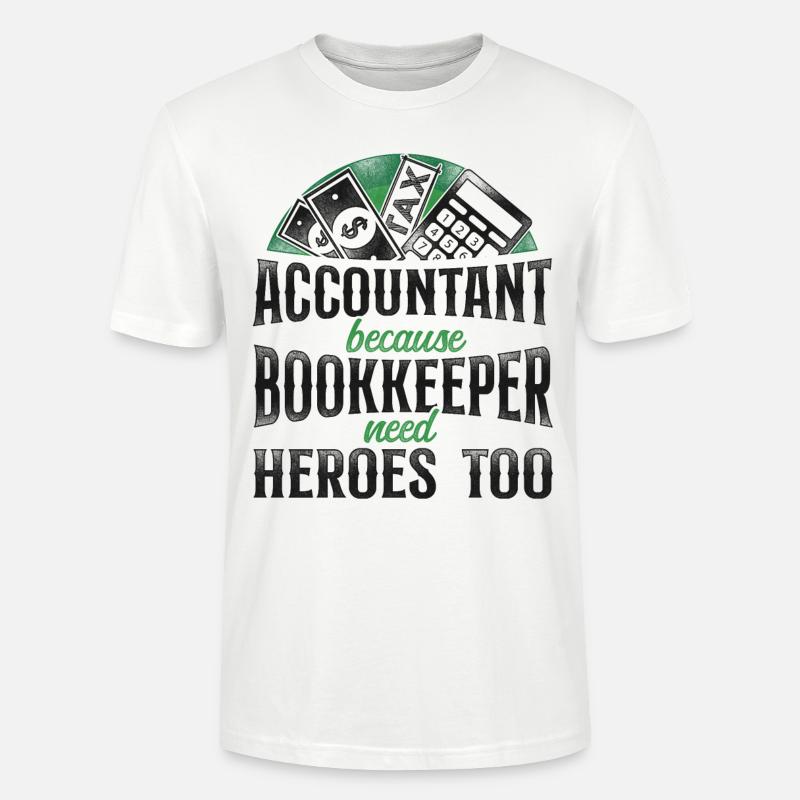 Comptable Comptable Comptable Comptabilité - T-shirt bio CRAFTER Stanley Stella Unisexe - blanc