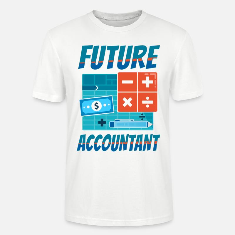 Comptable Comptable Comptable Comptabilité - T-shirt bio CRAFTER Stanley Stella Unisexe - blanc