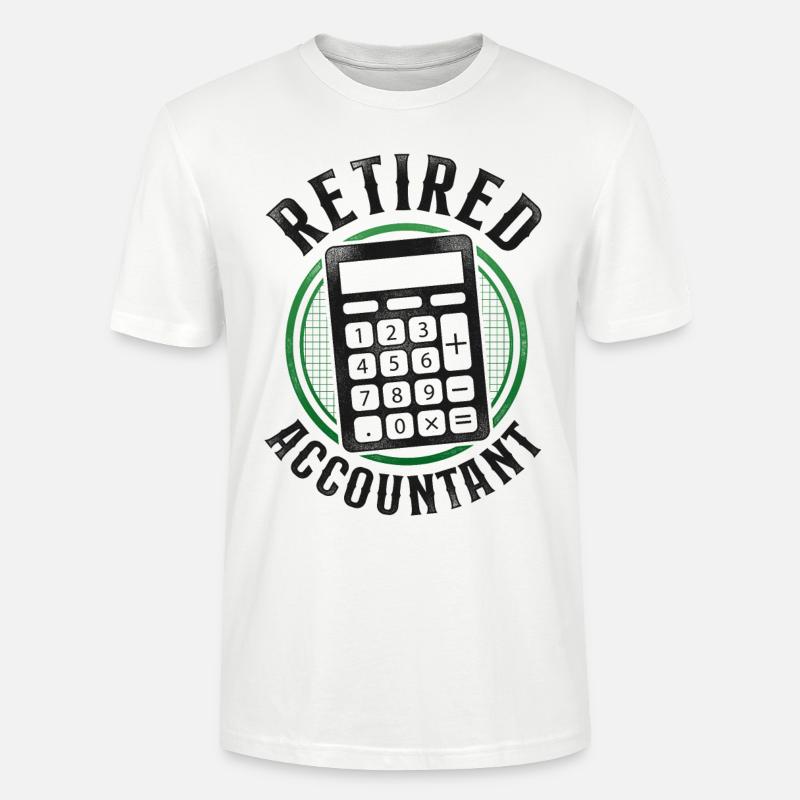 Comptable Comptable Comptable Comptabilité - T-shirt bio CRAFTER Stanley Stella Unisexe - blanc