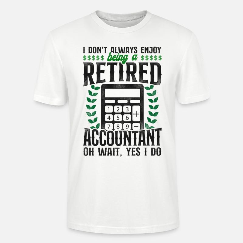 Comptable Comptable Comptable Comptabilité - T-shirt bio CRAFTER Stanley Stella Unisexe - blanc