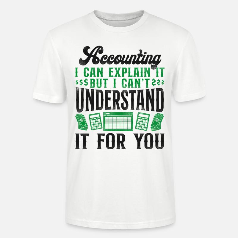 Comptable Comptable Comptable Comptabilité - T-shirt bio CRAFTER Stanley Stella Unisexe - blanc