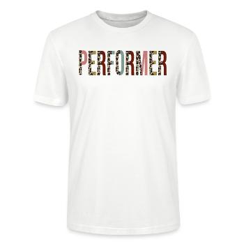 Performer - Stanley/Stella CRAFTER Unisex Organic T-Shirt - white - Front - Alina (178cm) & Michal (187cm)