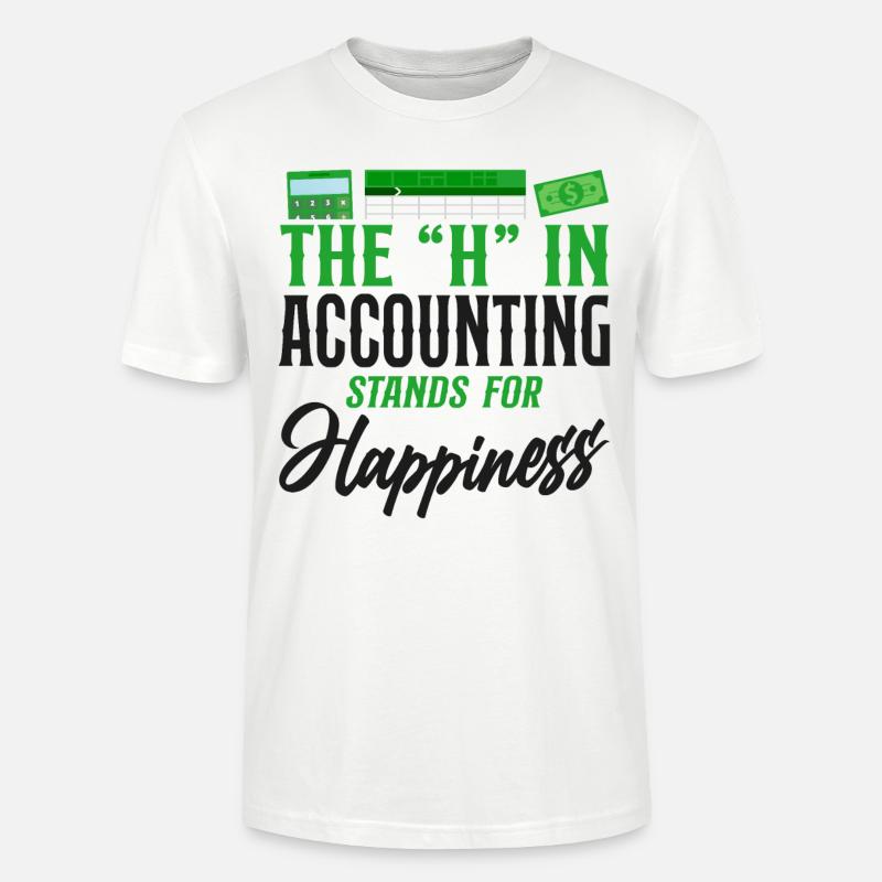 Comptable Comptable Comptable Comptabilité - T-shirt bio CRAFTER Stanley Stella Unisexe - blanc