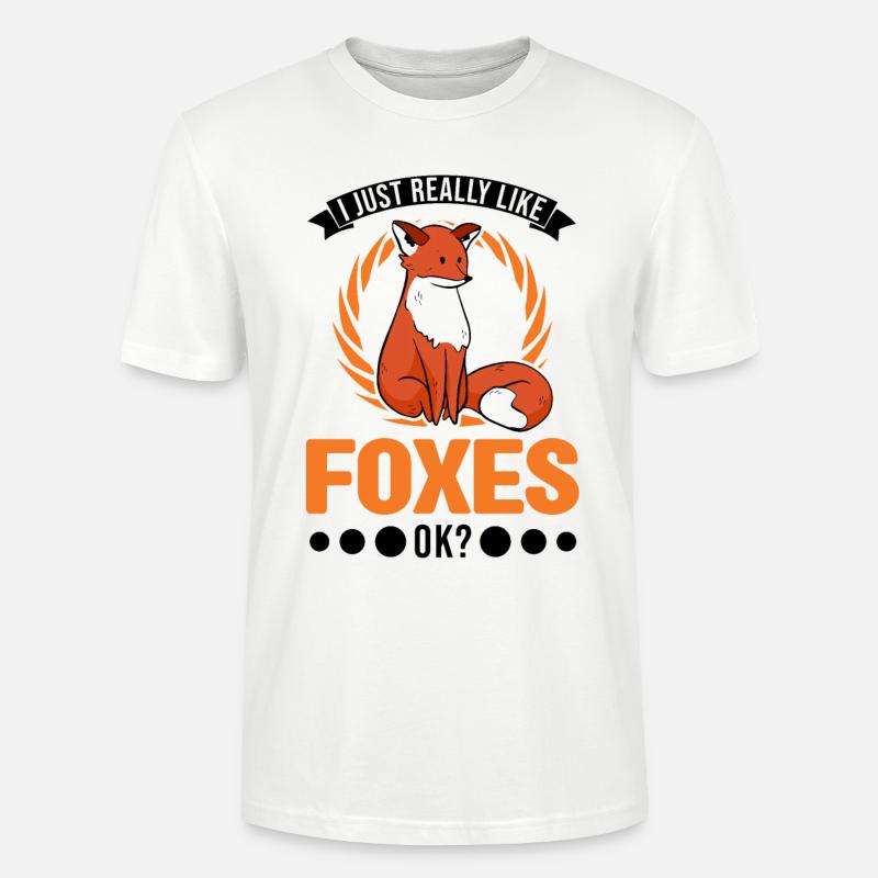 J’aime beaucoup Foxes Rotfuchs Fuchs - T-shirt bio CRAFTER Stanley Stella Unisexe - blanc