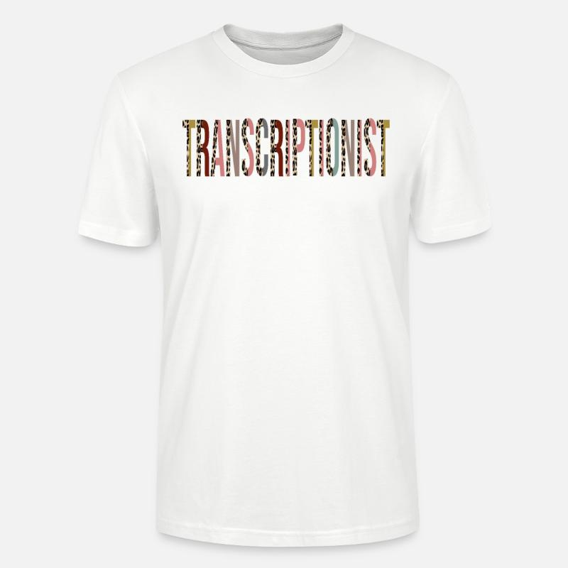 Transcripteur - T-shirt bio CRAFTER Stanley Stella Unisexe - blanc
