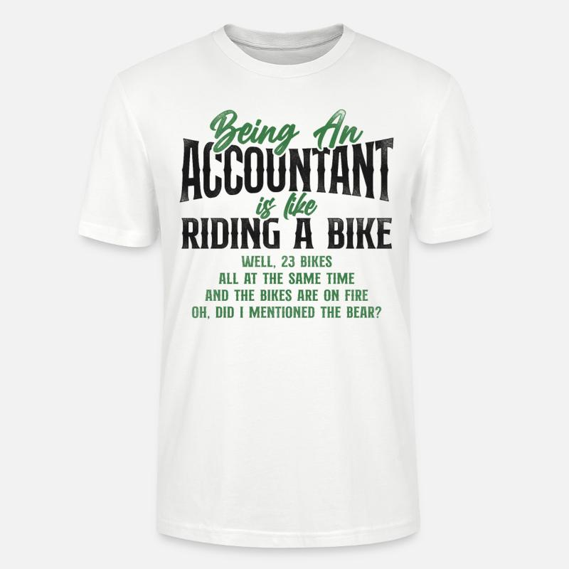 Comptable Comptable Comptable Comptabilité - T-shirt bio CRAFTER Stanley Stella Unisexe - blanc