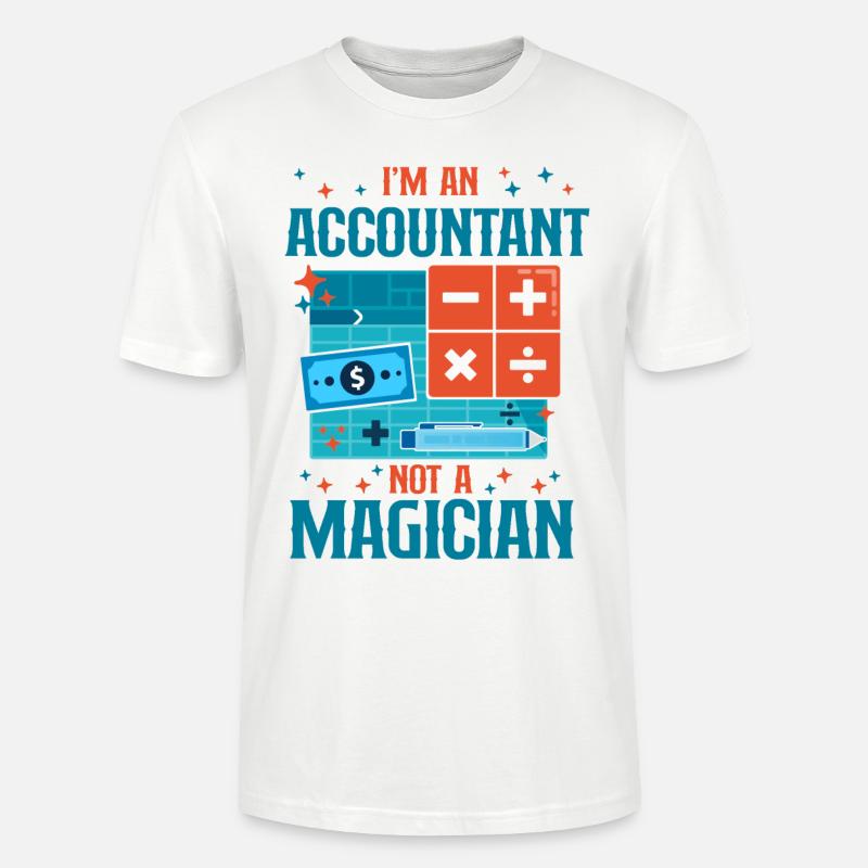 Comptable Comptable Comptable Comptabilité - T-shirt bio CRAFTER Stanley Stella Unisexe - blanc