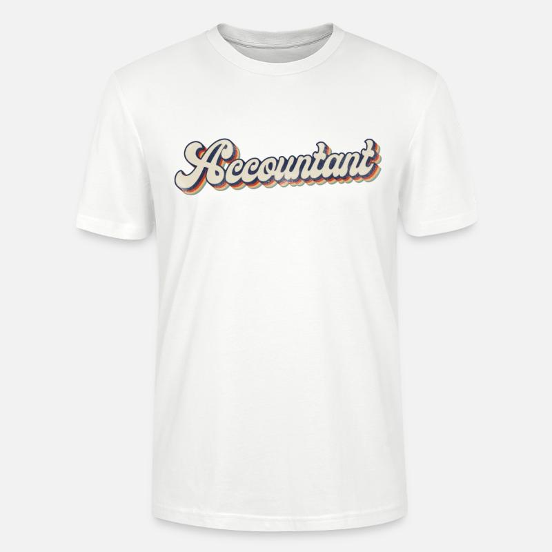 Comptable Comptable Comptable Comptabilité - T-shirt bio CRAFTER Stanley Stella Unisexe - blanc