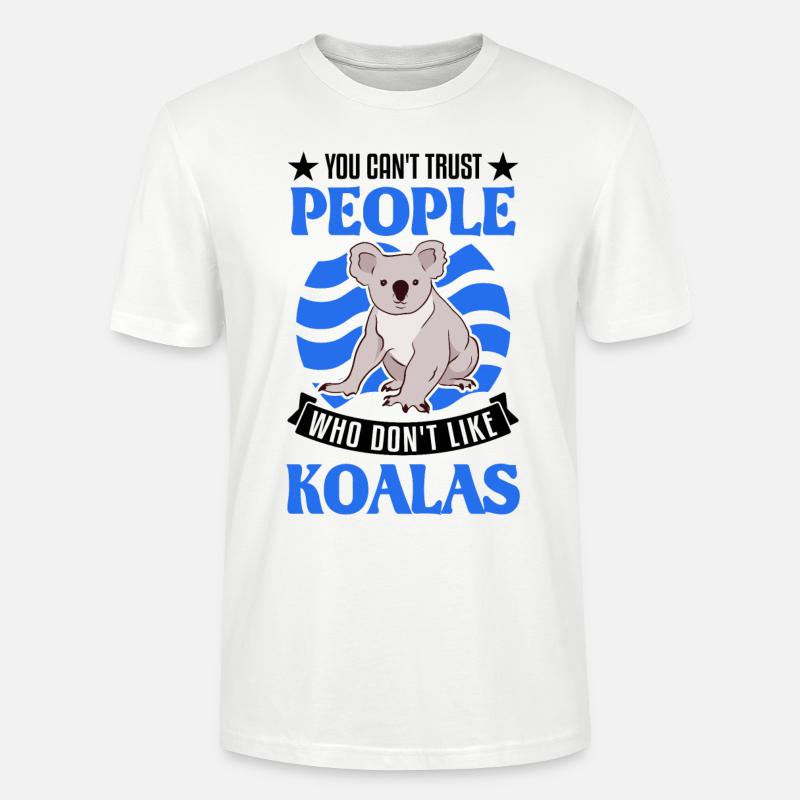 Koala Geschenk Koalabär - Stanley/Stella Unisex Bio-T-Shirt CRAFTER - Weiß