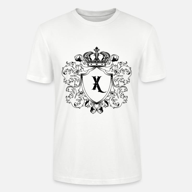 X Buchstabe Wappen - Stanley/Stella Unisex Bio-T-Shirt CRAFTER - Weiß