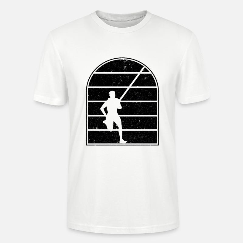 Saut à la perche - T-shirt bio CRAFTER Stanley Stella Unisexe - blanc