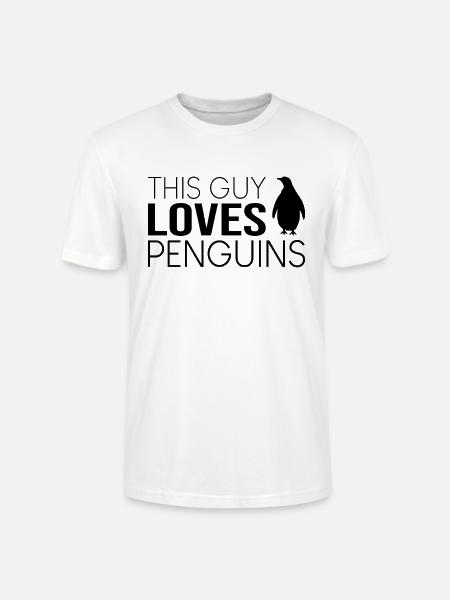 Typ Pinguin Spruch - Stanley/Stella Unisex Bio-T-Shirt CRAFTER - Weiß