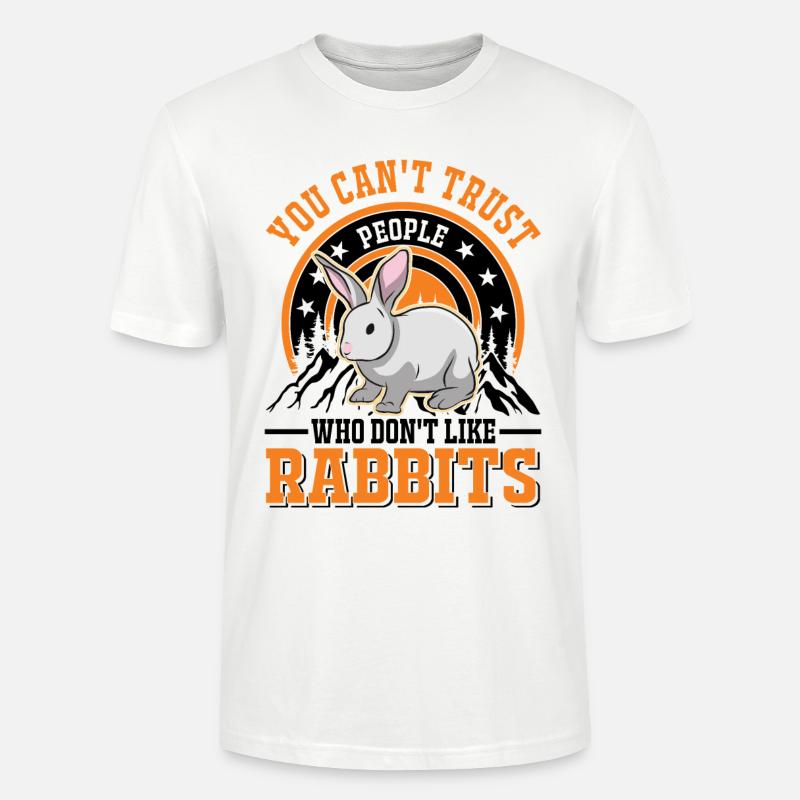 Rabbit Rabbit Rabbit Rabbit - Stanley/Stella CRAFTER Unisex Organic T-Shirt - white