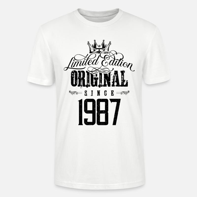 Édition limitée 1987 - T-shirt bio CRAFTER Stanley Stella Unisexe - blanc