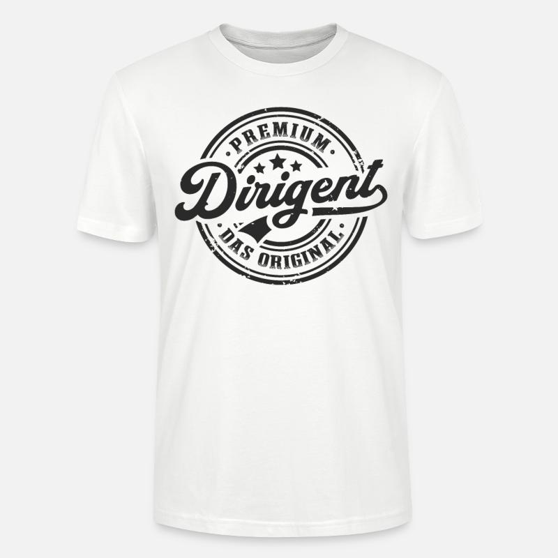 Dirigent Original Lustiges Dirigenten - Stanley/Stella Unisex Bio-T-Shirt CRAFTER - Weiß