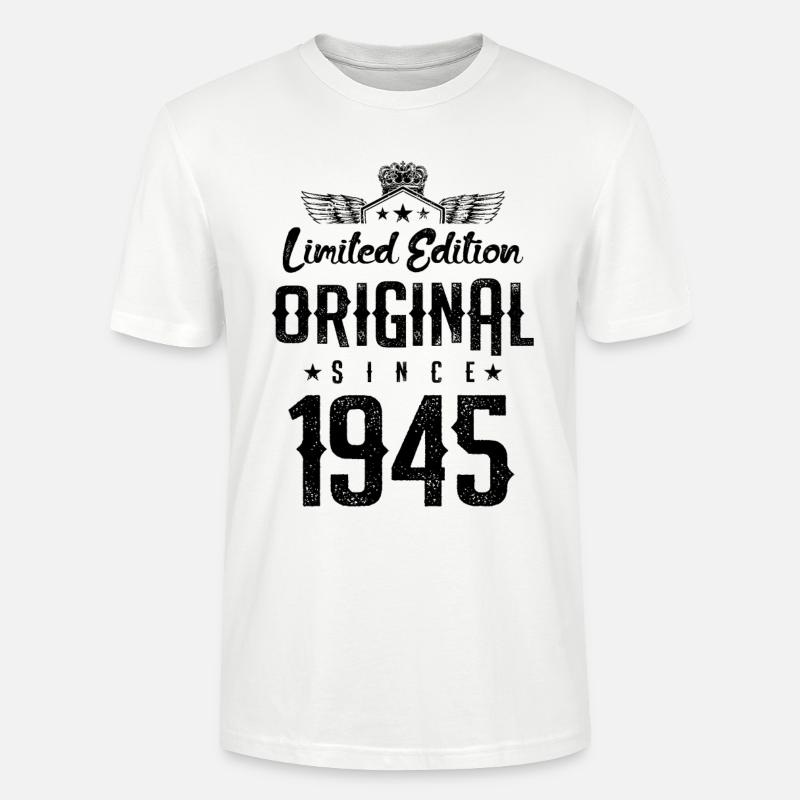1945 limited edition - Stanley/Stella Unisex Bio-T-Shirt CRAFTER - Weiß