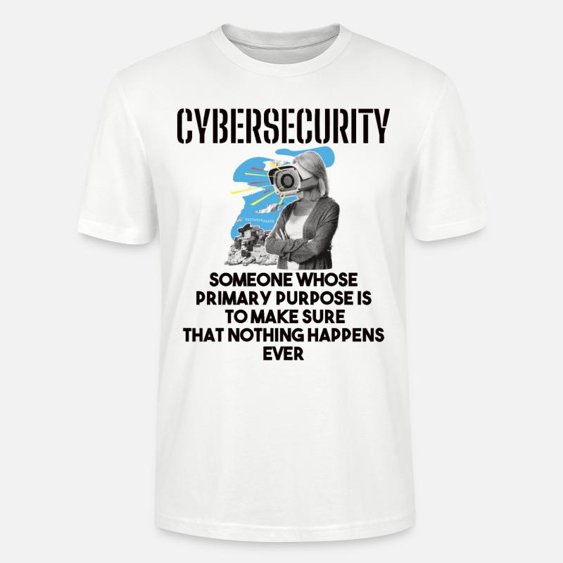 Cybersecurity - IT-Sicherheit Informatiker - Stanley/Stella Unisex Bio-T-Shirt CRAFTER - Weiß