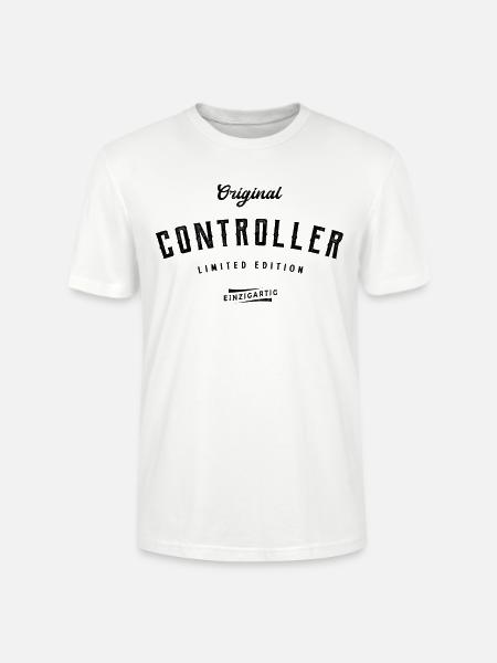 Controlling Limited Edition Lustiges Controller - Stanley/Stella Unisex Bio-T-Shirt CRAFTER - Weiß