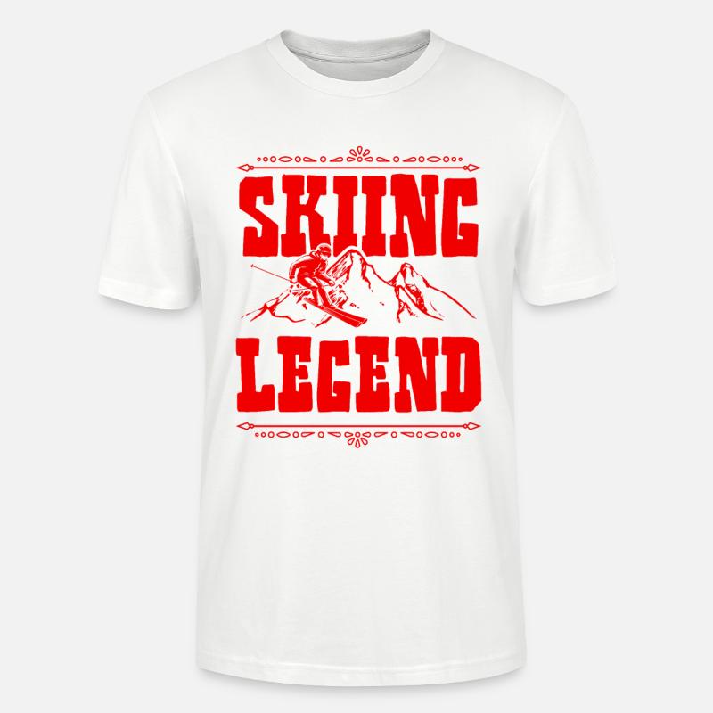 Ski Legend - Stanley/Stella Unisex Bio-T-Shirt CRAFTER - Weiß