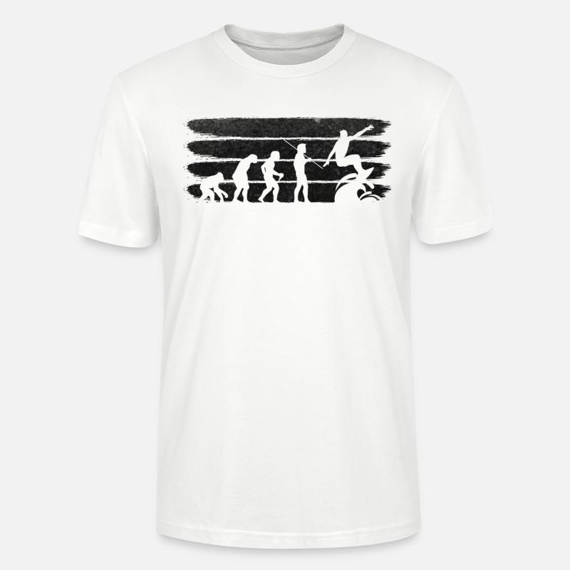 Surf Evolution Surfer - T-shirt bio CRAFTER Stanley Stella Unisexe - blanc