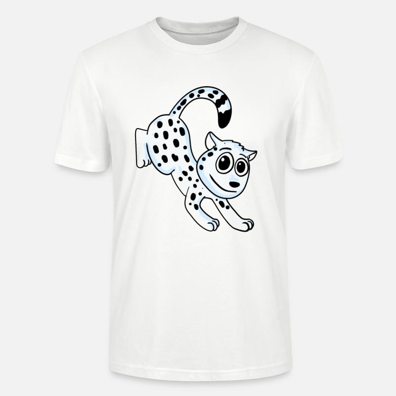 Schneeleopard Leopard - Stanley/Stella Unisex Bio-T-Shirt CRAFTER - Weiß