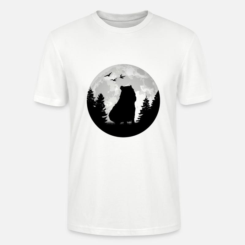 Capybara Lune Capybara - T-shirt bio CRAFTER Stanley Stella Unisexe - blanc