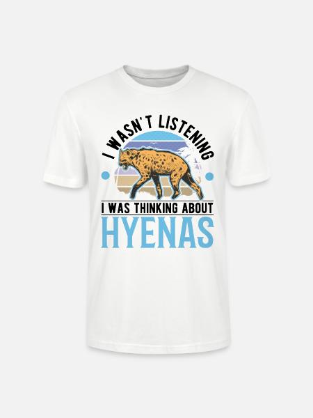Hyäne Geschenk Erdwolf Hyena - Stanley/Stella Unisex Bio-T-Shirt CRAFTER - Weiß