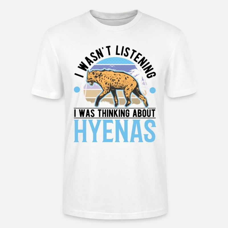 Hyäne Geschenk Erdwolf Hyena - Stanley/Stella Unisex Bio-T-Shirt CRAFTER - Weiß