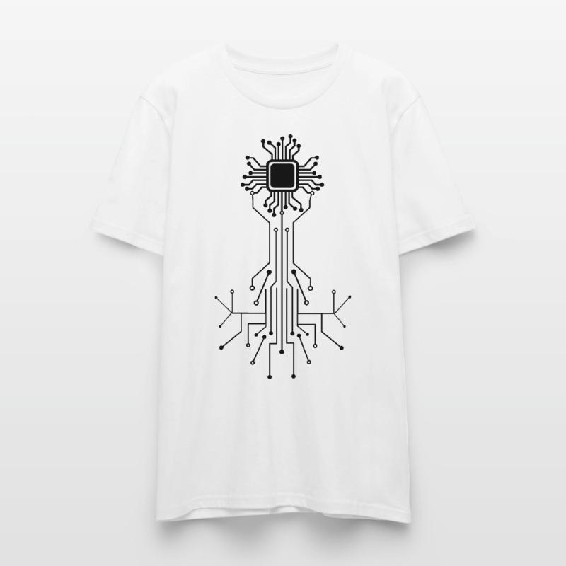 Anatomical Heart CPU Processor Computer Programmer Stanley/Stella Unisex Bio-T-Shirt CRAFTER