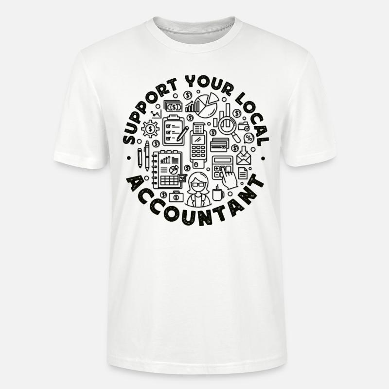 Comptable Comptable Comptable - T-shirt bio CRAFTER Stanley Stella Unisexe - blanc