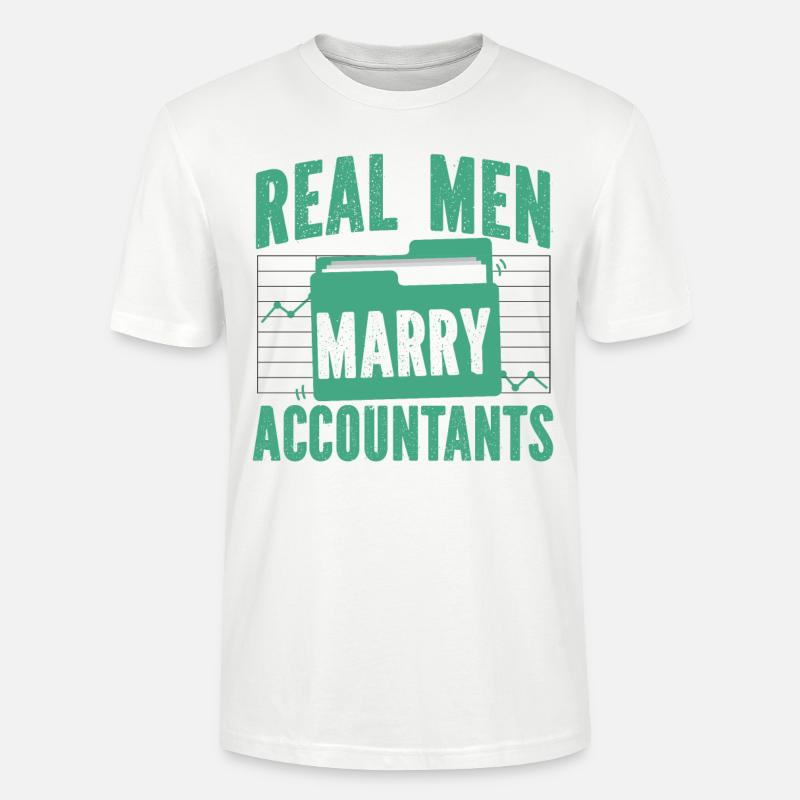 Comptable Comptable Mariage - T-shirt bio CRAFTER Stanley Stella Unisexe - blanc