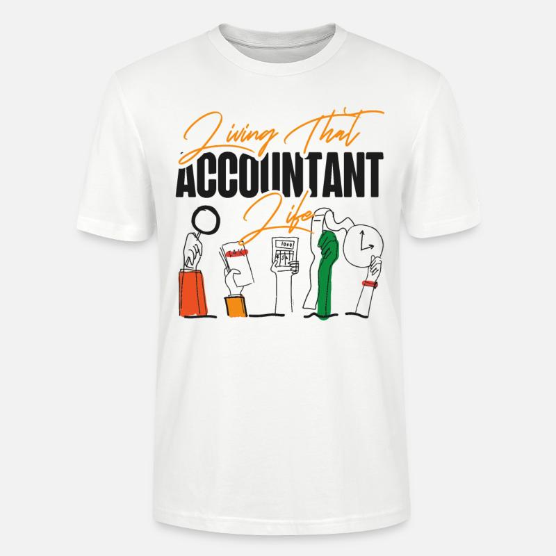 Comptable Comptable Comptable - T-shirt bio CRAFTER Stanley Stella Unisexe - blanc