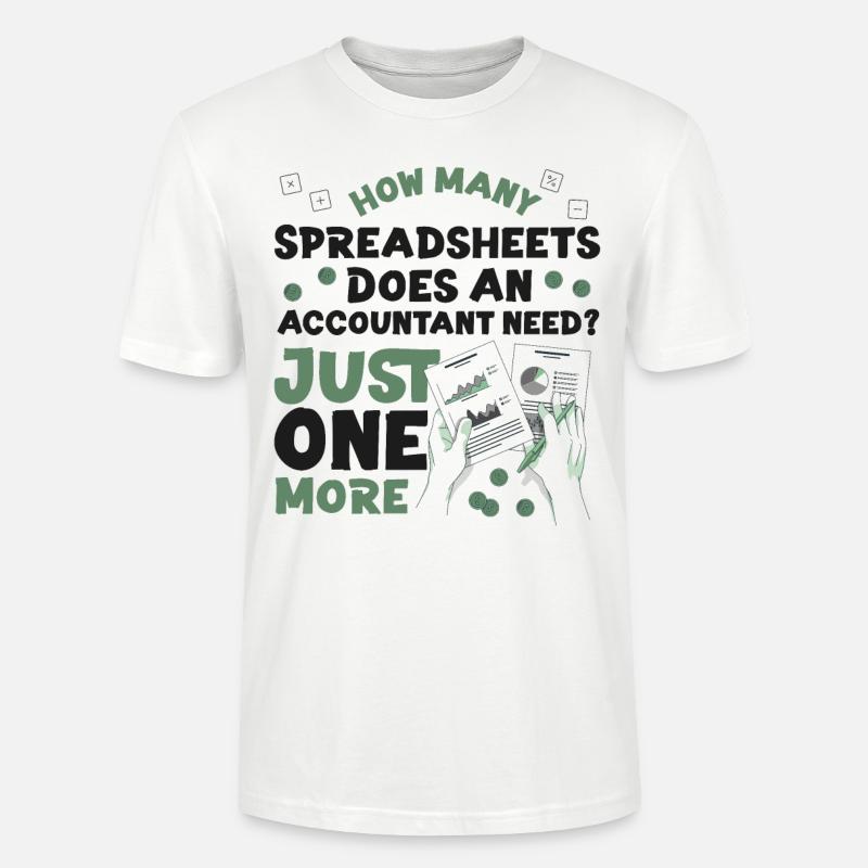 Comptable Comptable Comptable - T-shirt bio CRAFTER Stanley Stella Unisexe - blanc