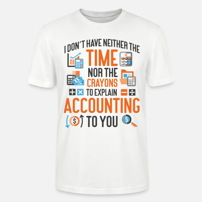 Comptable Comptable Comptable I - T-shirt bio CRAFTER Stanley Stella Unisexe - blanc