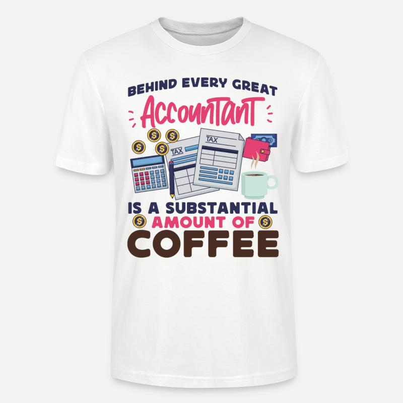 Comptable Comptable Comptable - T-shirt bio CRAFTER Stanley Stella Unisexe - blanc