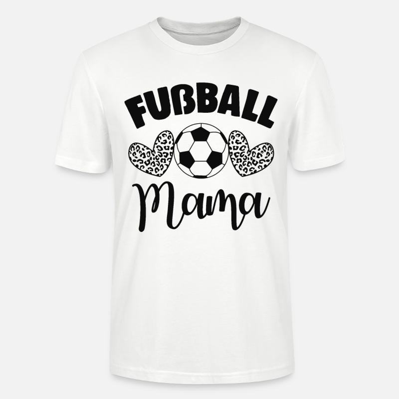 Fußball Mama - Stanley/Stella Unisex Bio-T-Shirt CRAFTER - Weiß